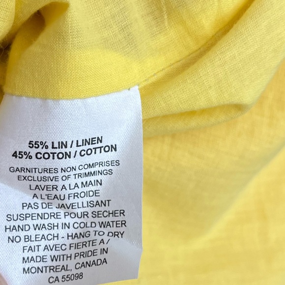 Jennifer Glasgow Gold Linen Dress - Picture 4 of 5